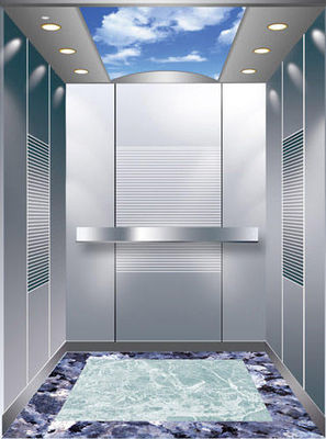 0.63m / s 320KG Otomatik Yolcu Asansörü PM Senkron Dişlisiz Çekiş Asansörü