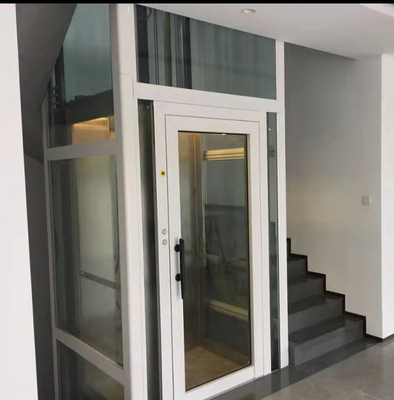 4 Kişilik 4 Kat Asansör Dişlisiz Motor SS304 Küçük Villa