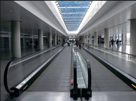 Metro Hareketli Kaldırımlar 12 Derece Yürüyen Merdivenler ve Yürüyen Merdivenler