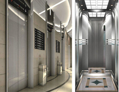 0.63m / s 320KG Otomatik Yolcu Asansörü PM Senkron Dişlisiz Çekiş Asansörü