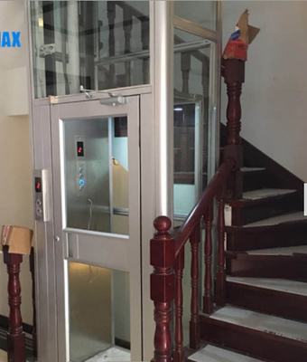 8 Kişilik 800KG Deliksiz Hidrolik Asansör 14m Küçük Ev Asansörleri