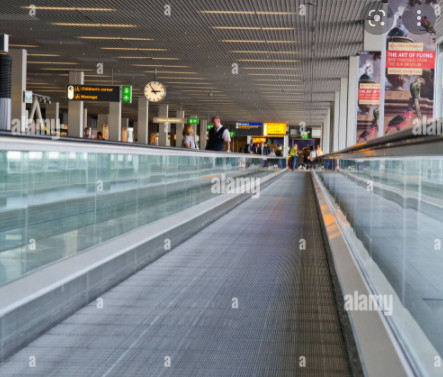 FUJI 5000KG Havaalanı Hareketli Geçit 1400mm Dış Mekan Travelator