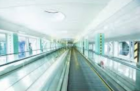 VVVF Kontrollü Havaalanı Yürüyen Yürüyüş Yolu 0.65m/s Yürüyen Merdivenler ve Yürüyen Merdivenler