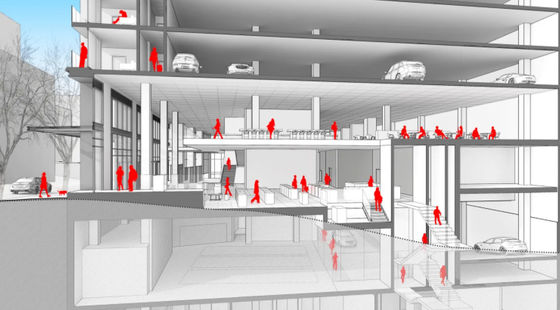 FUJI 3000KG Araba Asansör Asansör Fotoselli Kızılötesi Dedektör